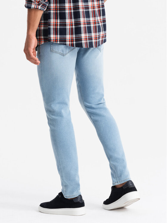 Ombre Ombre Jeansy OM-PADP-0214 Niebieski Regular Fit
