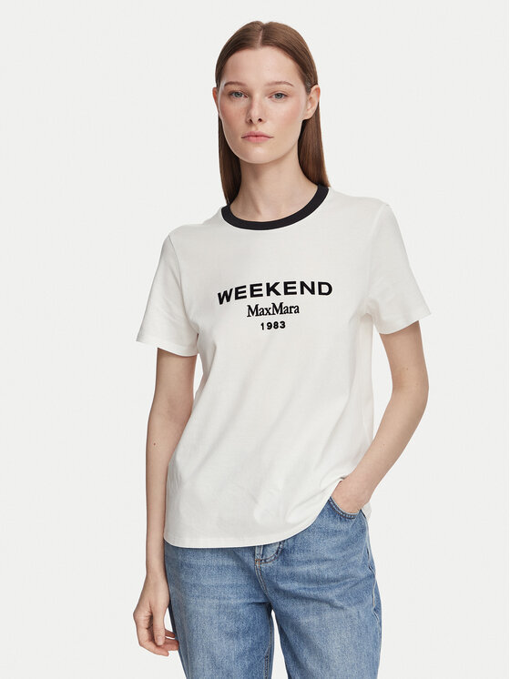 Weekend Max Mara Tricou Edison 2625976041 Alb Regular Fit