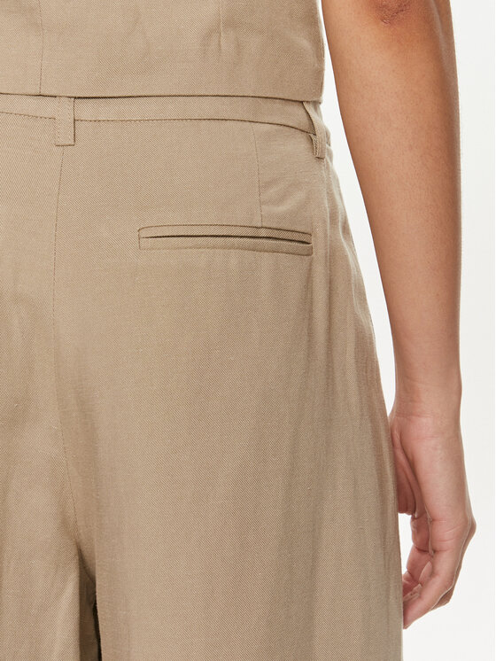 Herskind Herskind Hlače Lotus 5114840 Bež Relaxed Fit