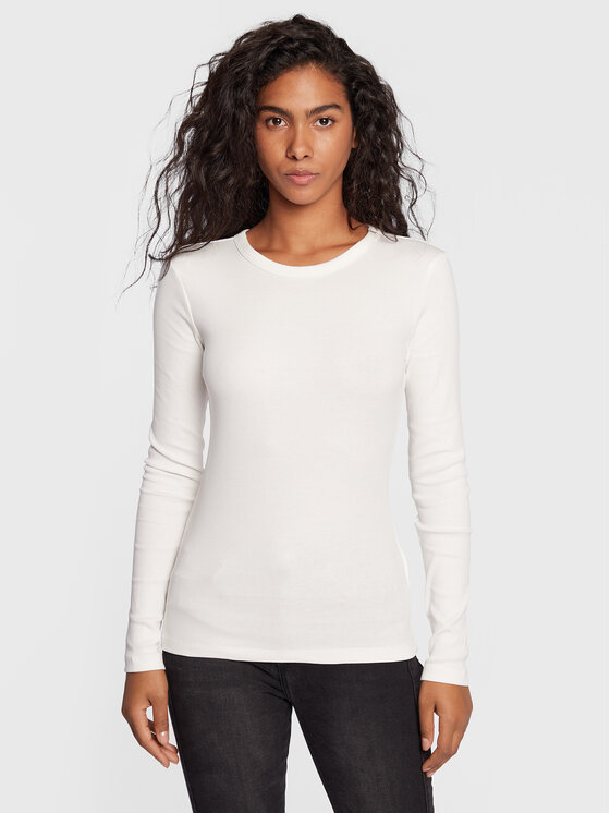 Gina Tricot Gina Tricot Palaidinė Basic 18863 Écru Regular Fit