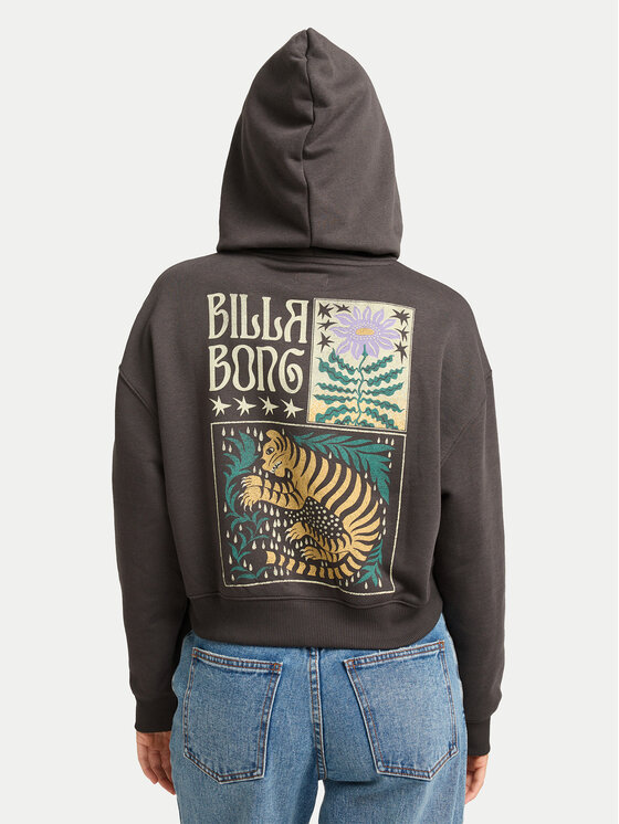 Billabong Billabong Суитшърт Lost Mind EBJSF00183 Сив Cropped Fit