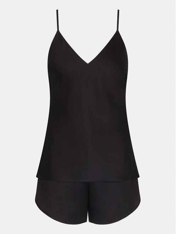 Triumph Triumph Piżama Silky Sensuality PSW X 10216532 Czarny Regular Fit