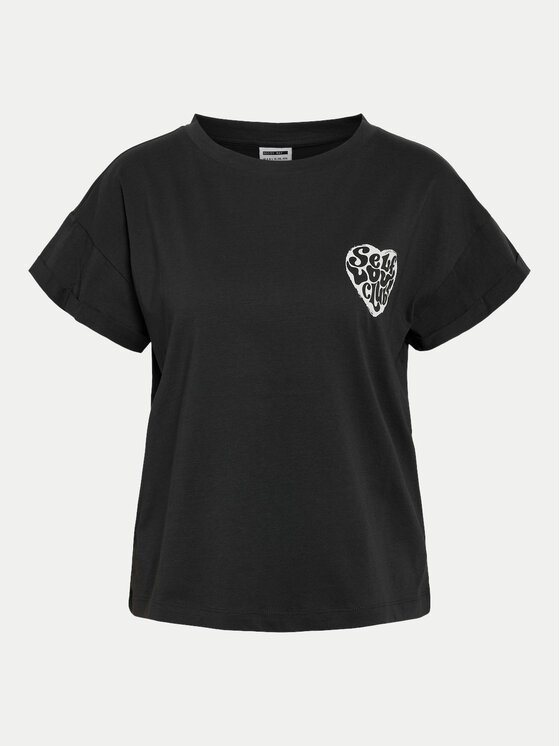 Noisy May Noisy May T-shirt Gaby 27032954 Crna Regular Fit