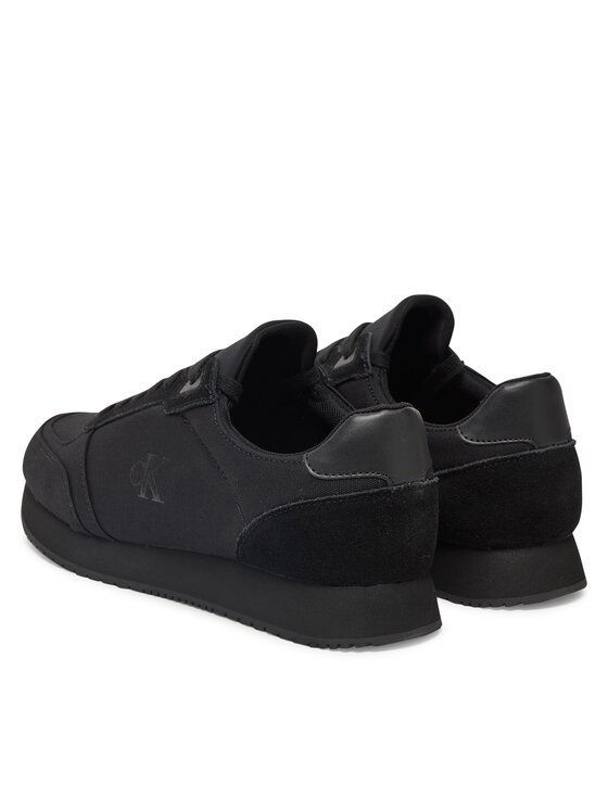 Calvin Klein Jeans Calvin Klein Jeans Laisvalaikio batai Runner Sock Laceup Mg Canvas YM0YM01217 Juoda