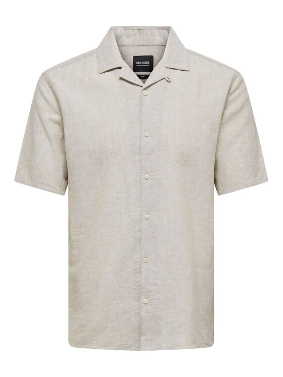 Only & Sons Only & Sons Marškiniai Caiden 22025116 Smėlio Slim Fit