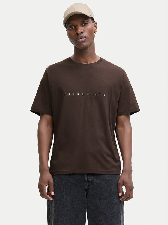 Jack&Jones Jack&Jones Majica Star 12234746 Rjava Relaxed Fit
