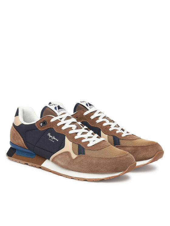 Pepe Jeans Pepe Jeans Sneakersy Brit Colors M PMS400004 Hnedá