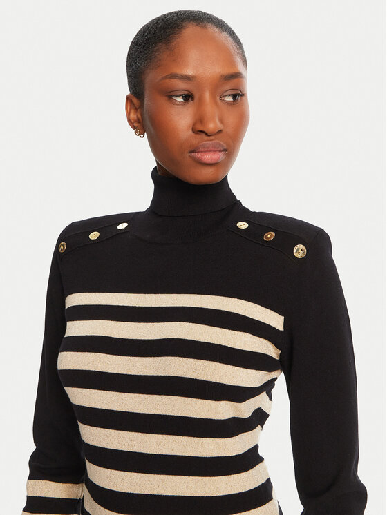 LOLA CASADEMUNT LOLA CASADEMUNT Rollkragenpullover LF2511008 Schwarz Regular Fit