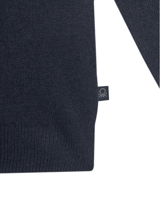 United Colors Of Benetton United Colors Of Benetton Sweter 106WC108R Granatowy Regular Fit