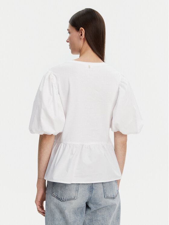Liu Jo Liu Jo Majica WA5389 J6308 Bijela Relaxed Fit