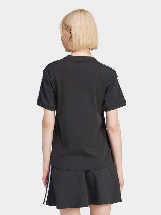 adidas adidas Tričko 3-Stripes IU2420 Čierna Regular Fit