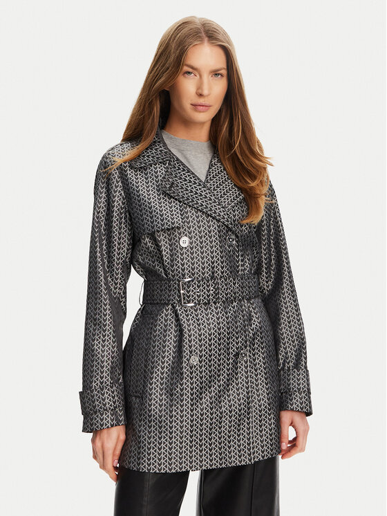 MICHAEL Michael Kors MICHAEL Michael Kors Trench MT520IPHN8 Argintiu Regular Fit
