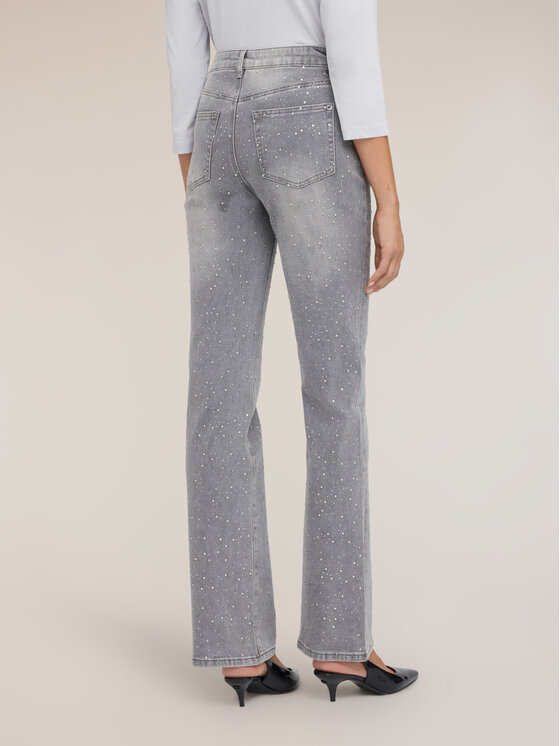 Motivi Motivi Jeans P462Q004955N013 Grigio Flare Fit