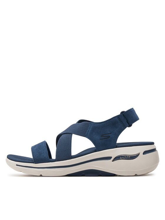 Skechers Skechers Sandále Go Walk Arch Fit Sandal-Treasured 140257/NVY Tmavomodrá