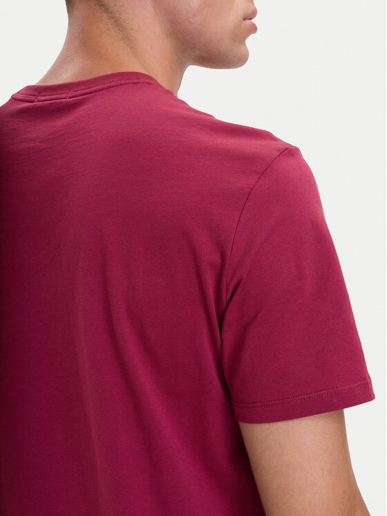 Calvin Klein Calvin Klein Тишърт Logo 30s LV04LD230G Тъмночервен Regular Fit
