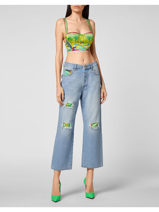 PHILIPP PLEIN PHILIPP PLEIN Jeansy 6475 Błękitny Loose Fit