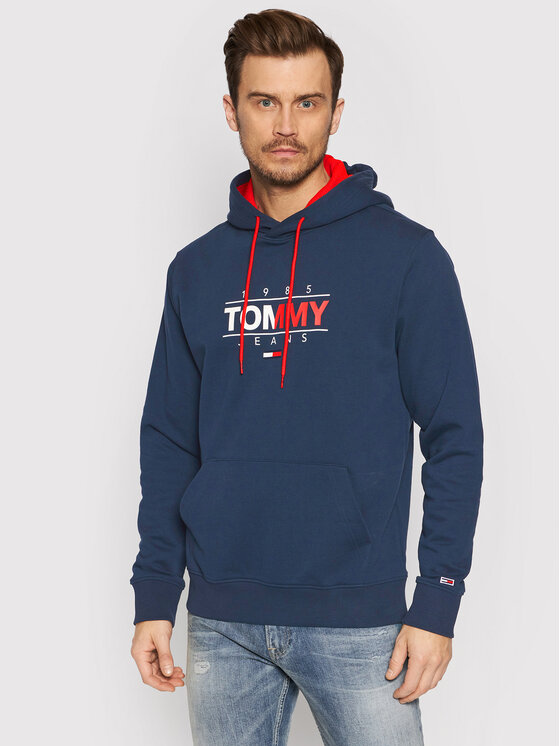 Tommy Jeans Felpa Tjm Essential Graphic DM0DM11630 Blu scuro Regular Fit •  Modivo.it