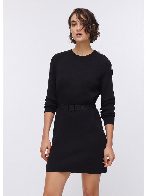 Liu Jo Liu Jo Vestito da giorno TA6186MS59L22222 Nero Regular Fit