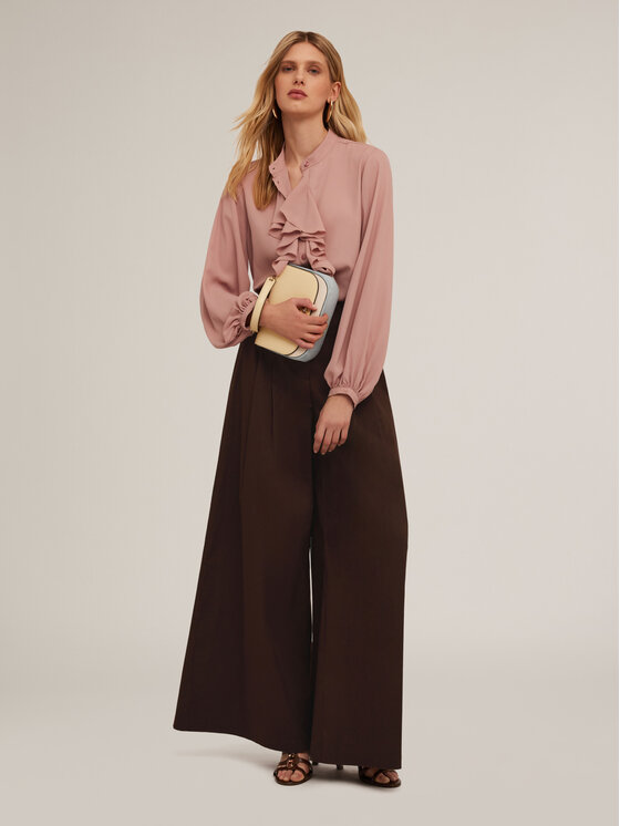 Motivi Motivi Pantaloni di tessuto P115Q004199N032 Marrone Over Fit