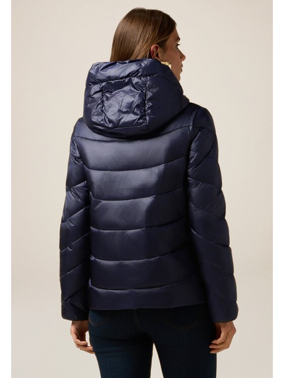 Oltre Oltre Kurtka puchowa F617R001433N034 Niebieski Baggy Fit