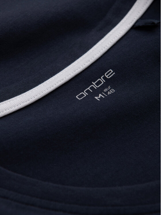 Ombre Ombre S dlouhým rukávem L172 Tmavomodrá Regular Fit