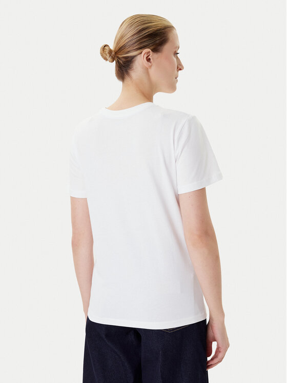 Wrangler Wrangler T-shirt Sign Off 112373024 Bianco Slim Fit