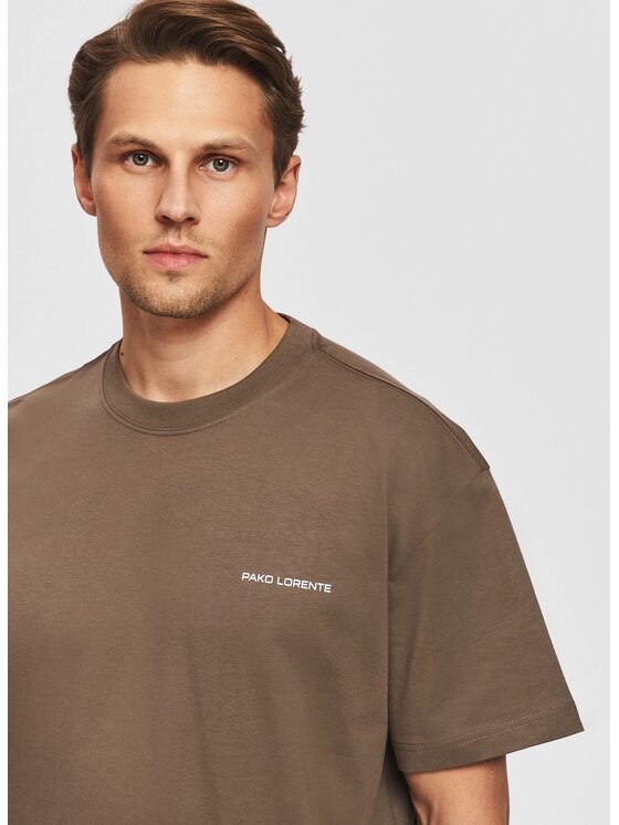 Pako Lorente Pako Lorente T-Shirt P26SF-TT-006 Brązowy Classic Fit