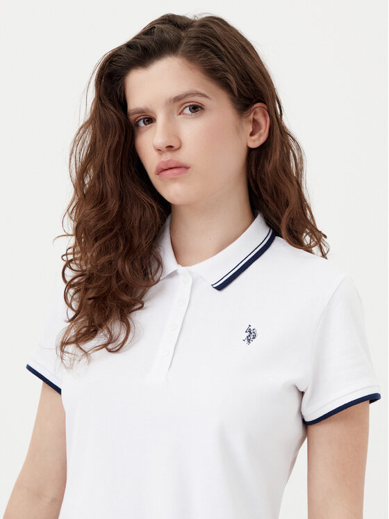U.S. Polo Assn. U.S. Polo Assn. Поло WUP0812 Білий Regular Fit