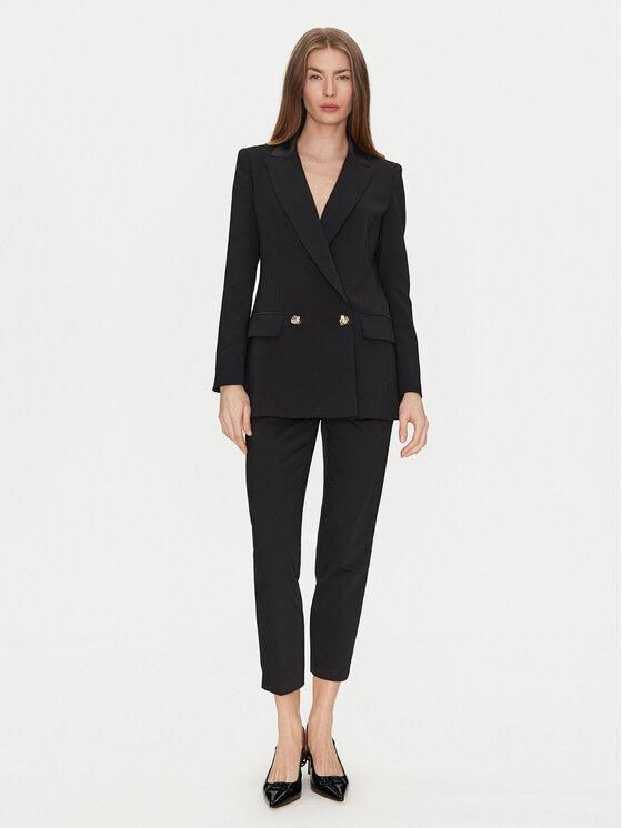 Marella Marella Chino hlače Miele 2513131021 Črna Slim Fit