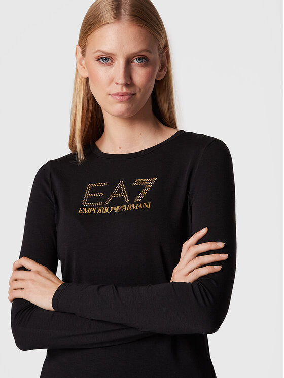 EA7 Emporio Armani EA7 Emporio Armani Bluse 8NTT51 TJDQZ 1200 Schwarz Regular Fit
