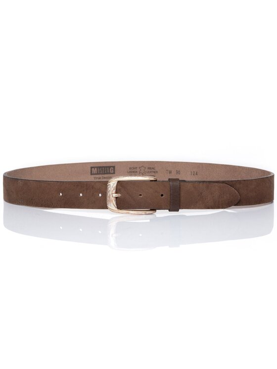 Mustang Mustang Pasek Męski BELT Brązowy