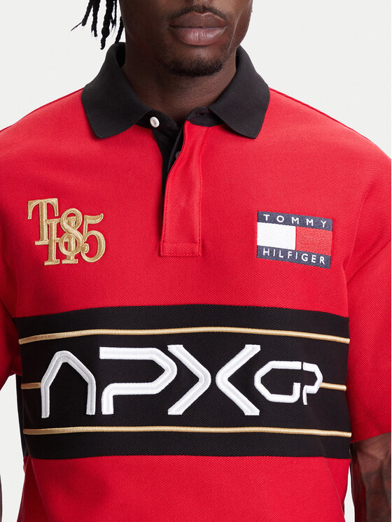 Tommy Hilfiger Tommy Hilfiger Tricou polo F1 Movie Race Day MW0MW41393 Roșu Relaxed Fit