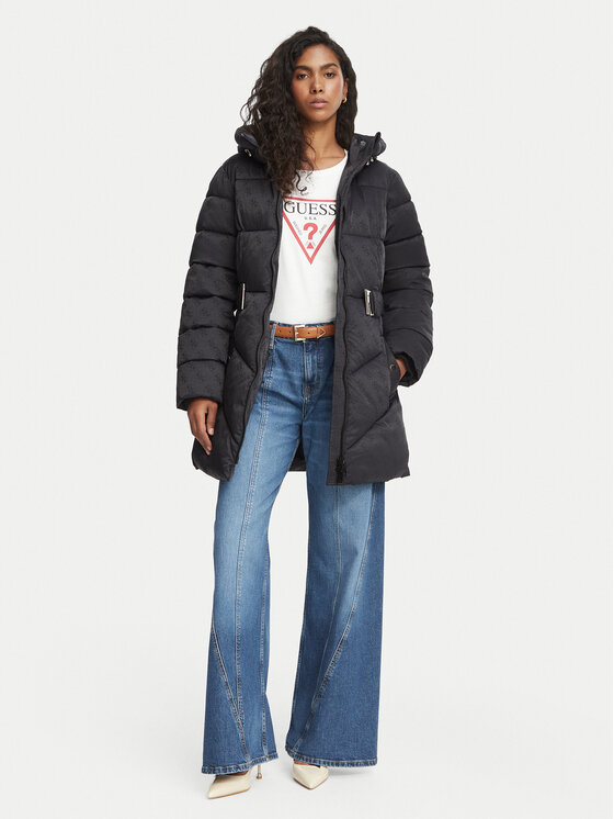Guess Guess Winterjacke W6BL50 W4144 Schwarz Regular Fit