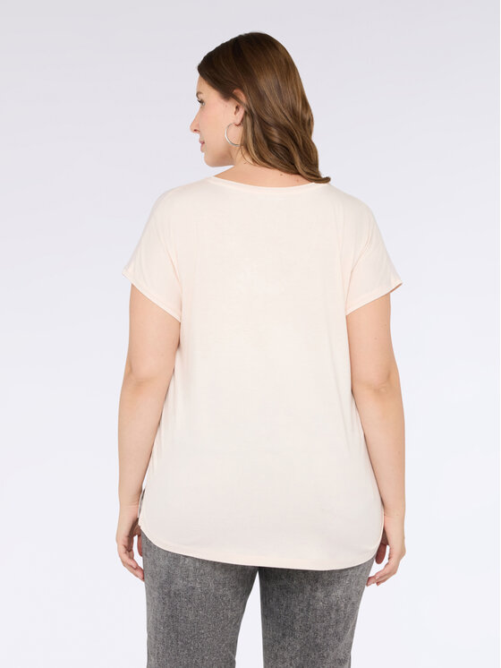 Fiorella Rubino Fiorella Rubino T-shirt G063L508553N006 Rosa Regular Fit
