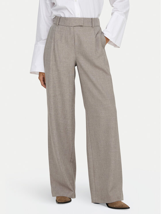 ONLY ONLY Hlače Linda 15336761 Bež Straight Fit