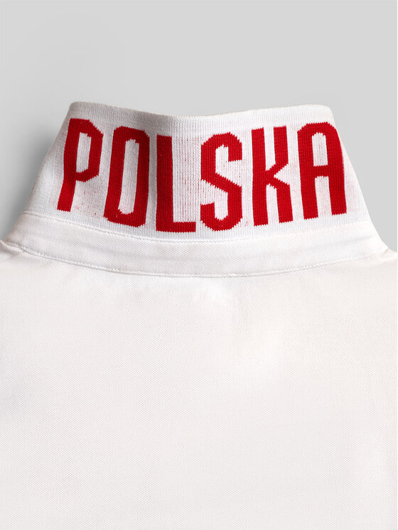 4F 4F Polo STREFA KIBICA Biały Regular Fit