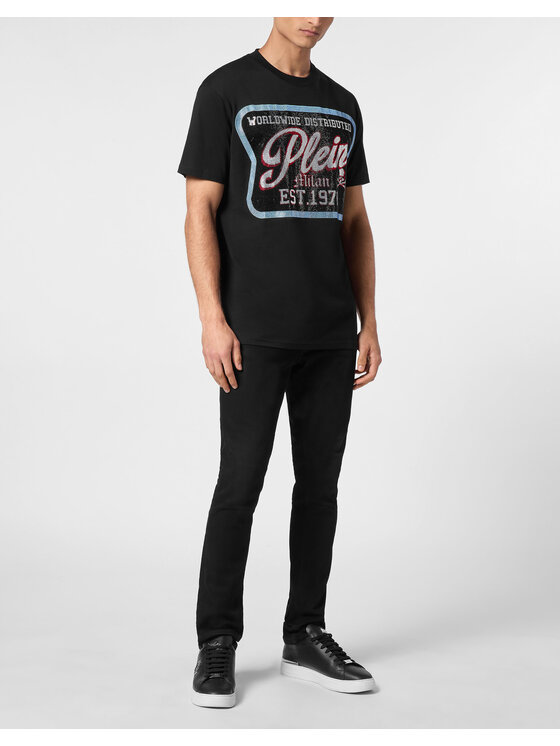 PHILIPP PLEIN PHILIPP PLEIN T-Shirt 14789 Czarny Regular Fit