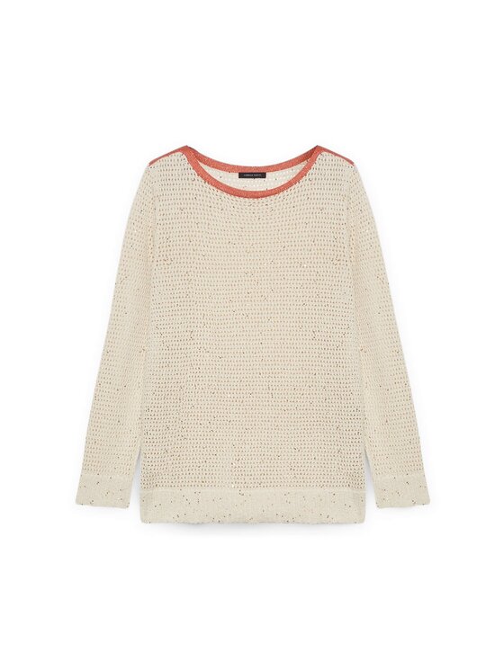 Fiorella Rubino Fiorella Rubino Cardigan M515L007884N002 Écru Regular Fit