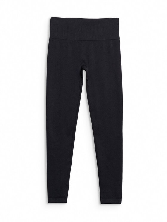 4F 4F Legginsy BASIC+ Czarny Slim Fit