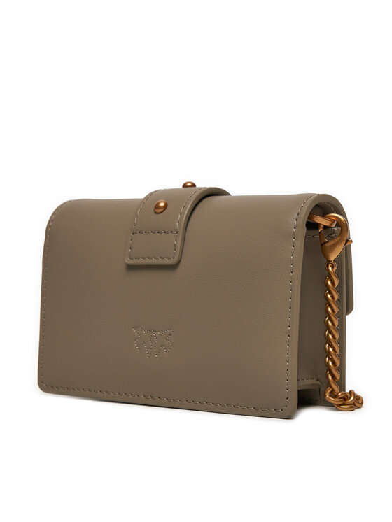 PINKO Pinko Handtasche Love One Micro C . AI 24-25 PCPL 100064 A0F1 Grau