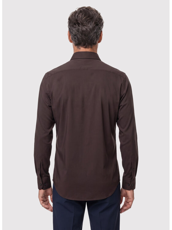 Pako Lorente Pako Lorente Koszula P26WF-1X-011 Brązowy Slim Fit