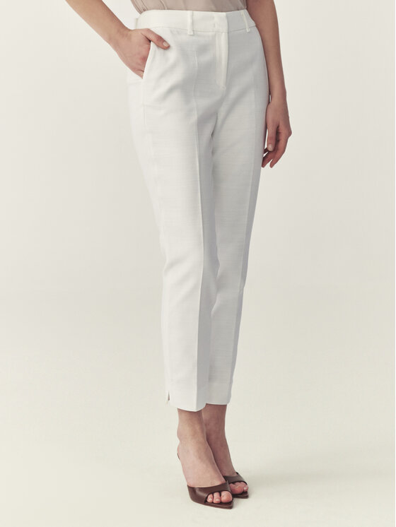 TATUUM TATUUM Spodnie materiałowe KOLIA 8 Biały Skinny Fit