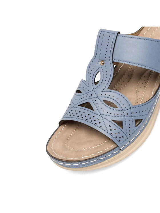 Clara Barson Clara Barson Pantoletten WYL0510-28 Blau