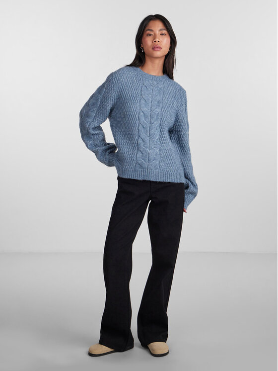 Pieces Pieces Pulover 17140372 Albastru Regular Fit