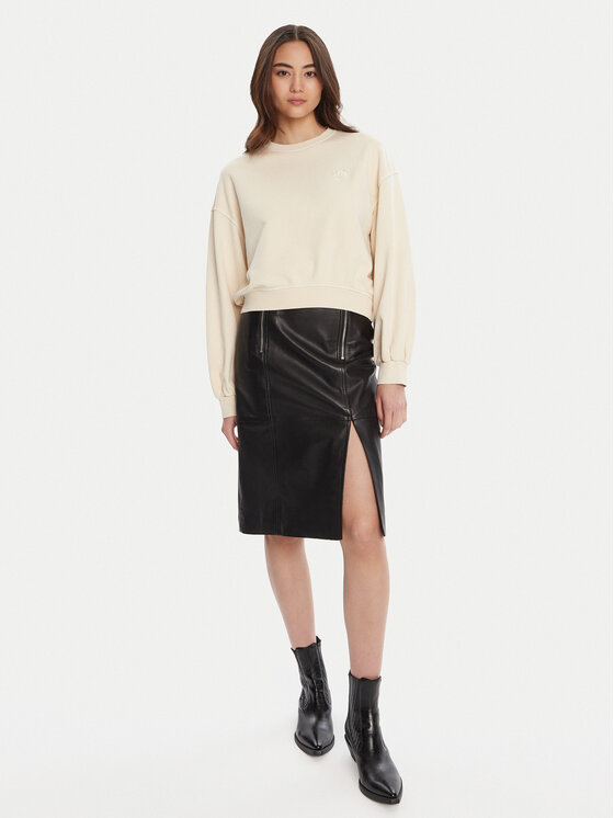 PINKO PINKO Bluza Maliardo 105510 A2RB Beżowy Regular Fit