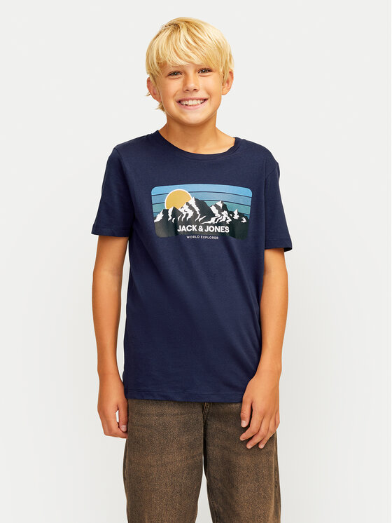 Jack&Jones Junior T-krekls Peak 12259433 Tumši zils Standard Fit