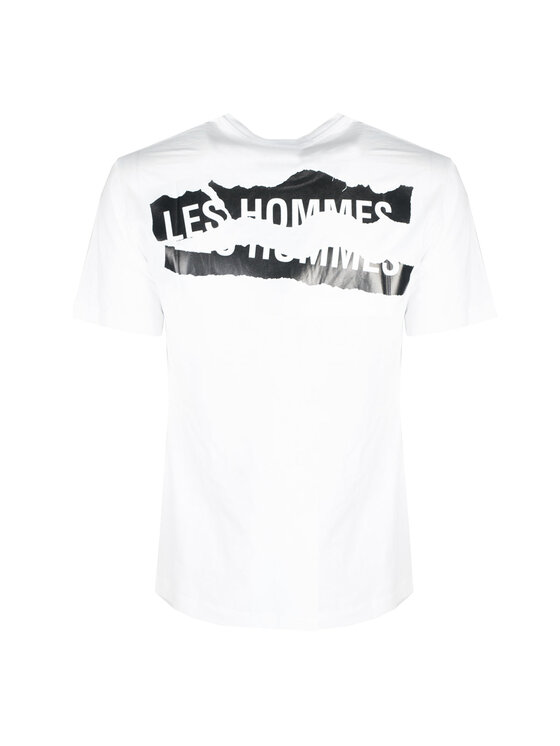 Les Hommes Les Hommes T-shirt LHG800P LG812 Bianco Regular Fit