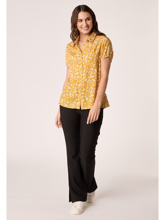 QUIOSQUE QUIOSQUE Blúzka QUIOSQUE 2LK002312 Žltá Regular Fit