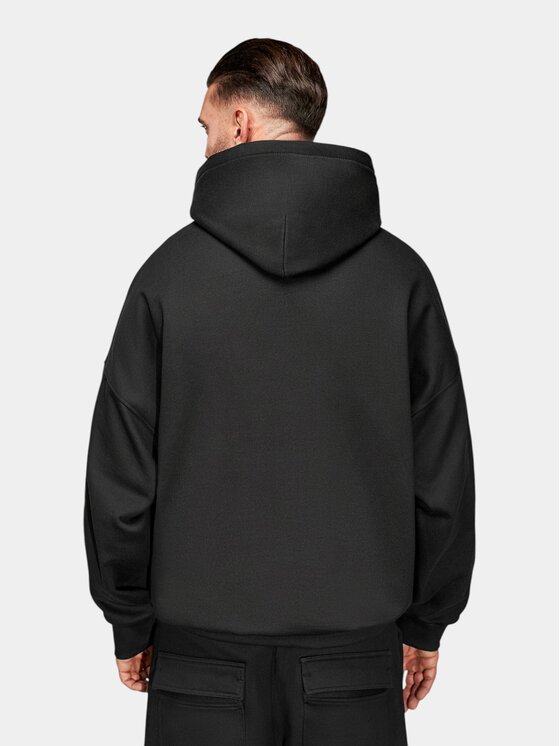 MADE BY SOCIETY MADE BY SOCIETY Kurtka anorak MBS Hoodie - H17621 Czarny Basic Fit
