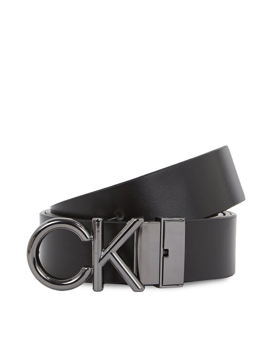 Calvin Klein Calvin Klein Ζώνη Ανδρική Gs 2 Buckles 1 Strap Belt Set K50K511027 Μαύρο